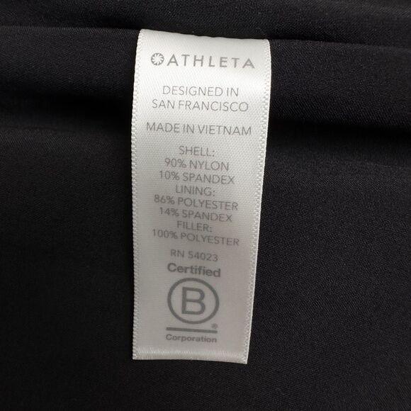 Athleta Toasty Buns Insulated Skirt Womens 8 Black Quilted Full Zip 511138 - Picture 12 of 13